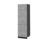 Vicco Armario Alto R-Line, Hormigón/Antracita 60 cm | para combinación libre dentro de sistemas de cocina modulares