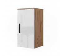 Vicco Armario de baño Irma Blanco Brillo Intenso/Roble Dorado 30x59 cm