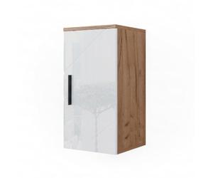 Vicco Armario de baño Irma Blanco Brillo Intenso/Roble Dorado 30x59 cm