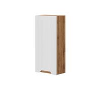 Vicco Armario de baño Lotta, Roble/Rayas Blancas, 20 x 72.6 cm