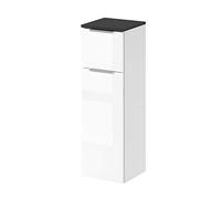 Vicco Armario de baño Mediano Otis, Blanco Alto Brillo/Antracita, 30 x 95 cm