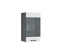 Vicco Armario de Cocina con Vidrio Fame-Line, Blanco casa de Campo, 40 cm
