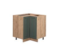 Vicco Armario de Esquina Fame-Line, Verde Dorado Casa de Campo, 80.5 cm sin encimera, para Combinar con Otros módulos de la Serie Fame-Line