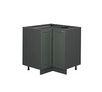 Vicco Armario de Esquina Fame-Line, Verde Dorado Casa de Campo, 80.5 cm sin encimera, para Combinar con Otros módulos de la Serie Fame-Line