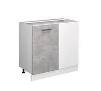 Vicco Armario de Esquina R-Line, Hormigón, 86 cm sin encimera, para combinación Libre Dentro de Sistemas de Cocina modulares