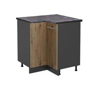 Vicco Armario de Esquina R-Line, Roble Artesanal, 75.6 cm
