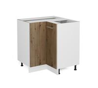 Vicco Armario de Esquina R-Line, Roble Artesanal, 75.6 cm