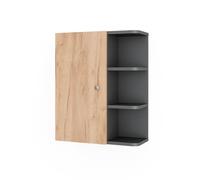 Vicco Armario de Pared Fynn, Antracita/Roble Dorado, 47.2 x 59.2 cm