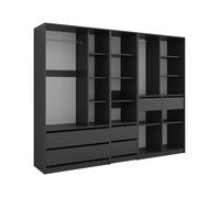 Vicco Armario de Ropa Elmo, Antracita, 100 x 200 cm