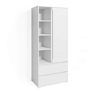 Vicco Armario de Ropa Ruben, Blanco, 80 x 189.9 cm
