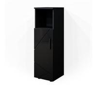 Vicco Armario Mediano Irma, Antracita Alto Brillo, 30 x 95 cm, para Guardar artículos de baño y combinable con Irma