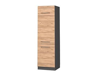 Vicco Armario para frigorífico Empotrado Fame-Line, Roble Dorado, 60 cm, para Combinar con Otros módulos de la Serie Fame-Line