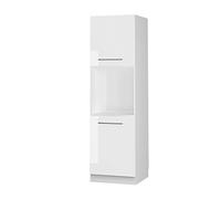 Vicco Armario para Horno Empotrado Fame-Line, Blanco Alto Brillo, 60 cm