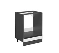 Vicco Armario para Horno Empotrado R-Line, Blanco, 60 cm En Forma de J, sin encimera, para combinación Libre Dentro de Sistemas de Cocina modulares