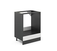 Vicco Armario para Horno Empotrado R-Line, Blanco casa de Campo, 60 cm