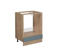 Vicco Armario para Horno Empotrado R-Line, Gris Azulado, 60 cm