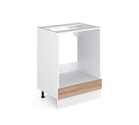 Vicco Armario para Horno Empotrado R-Line, Sonoma, 60 cm