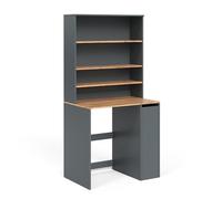 Vicco Armario para Lavadora Viktor, Antracita/Roble Dorado, 93.6 x 88.2 cm 2 Piezas con Armario y Estante, Apto para colocarse sobre lavadoras estándar
