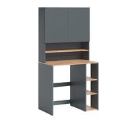 Vicco Armario para Lavadora Viktor Antracita/Roble Dorado 93.6x88.2 cm | 2 Puertas · 7 compartimentos · Para lavadoras de 60 cm · Superficie de trabajo práctica · Espacio para detergente