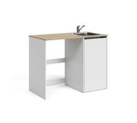 Vicco Armario para Lavadora Viktor, Blanco, 113.6 x 88.2 cm | con fregadero