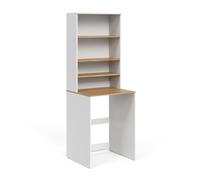 Vicco Armario para Lavadora Viktor, Blanco/Artesano, 66 x 88.2 cm 2 Partes con Estante, Apto para colocarse sobre lavadoras estándar