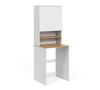 Vicco Armario para Lavadora Viktor, Blanco/Artesano, 68 x 88.2 cm 2 Partes con Estante, Apto para Guardar detergente y Toallas