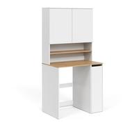 Vicco Armario para Lavadora Viktor, Blanco/Artesano, 93.6 x 88.2 cm 2 Partes con Estante, Apto para Guardar detergente y Toallas