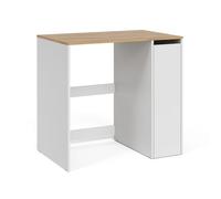 Vicco Armario para Lavadora Viktor Blanco/Roble Artesanal 93.6x88.2 cm | 1 puerta extraíble · Para lavadoras de 60 cm · Diseño práctico de la zona de lavabo · Espacio para detergente