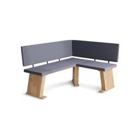 Vicco Banco de Comedor Rivon, Roble Dorado/Antracita 150 x 120 cm | Esquina izquierda