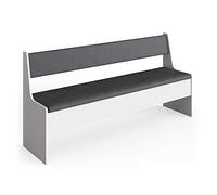 Vicco Banco de Comedor Roman, Blanco, 41.5 x 166.6 cm, Apto para soluciones de Esquina Que ahorran Espacio en el Comedor