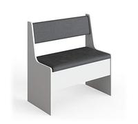 Vicco Banco de Comedor Roman, Blanco, 41.5 x 76.6 cm, Apto para soluciones de Esquina Que ahorran Espacio en el Comedor