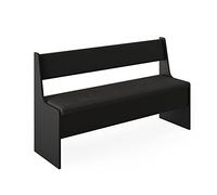 Vicco Banco de Comedor Roman, Negro, 41.5 x 136.6 cm, Apto para soluciones de Esquina Que ahorran Espacio en el Comedor