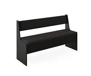 Vicco Banco de Comedor Roman, Negro, 41.5 x 136.6 cm, Apto para soluciones de Esquina Que ahorran Espacio en el Comedor