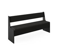 Vicco Banco de Comedor Roman, Negro, 41.5 x 166.6 cm, Apto para soluciones de Esquina Que ahorran Espacio en el Comedor