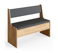 Vicco Banco de Comedor Roman, Roble Dorado, 106.6 x 41.5 cm, Apto para soluciones de Esquina Que ahorran Espacio en el Comedor