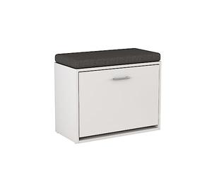 Vicco Banco para Zapatos Georg, Blanco, 60 x 49.5 cm