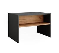 Vicco Banco para Zapatos Orlando, Antracita/Roble Dorado, 60 x 60 cm