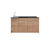 Vicco Bloque de Cocina Fame-Line, Roble Dorado, 150 cm, ET Antracita, para ampliación Individual con módulos compatibles