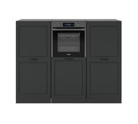 Vicco Bloque de Cocina R-Line, Antracita casa de Campo/Antracita, 180 cm sin encimera