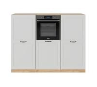 Vicco Bloque de Cocina R-Line, Casa de Campo Blanca/Roble Dorado, 180 cm sin encimera