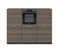 Vicco Bloque de Cocina R-Line, Gris Noble/Antracita, 180 cm sin encimera