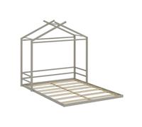 Vicco Cama en Forma de casa Roofy, Gris, 140x200