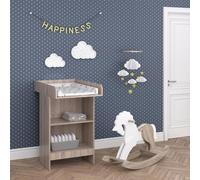 Vicco Cómoda Cambiador Leo, Sonoma, 60 x 103 cm, con Estante Abierto y Cambiador extraíble