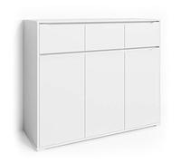 Vicco Cómoda Ruben, Blanco, 48 x 101.6 cm con cajones, para Guardar Ropa y Objetos cotidianos
