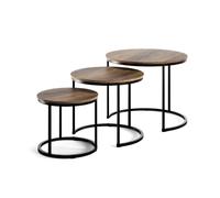 Vicco Conjunto de mesas de Centro Montreal, Madera, 55 x 55 cm