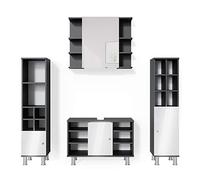 Vicco Conjunto de Muebles de baño Fynn, Antracita, 60 cm