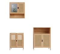Vicco Conjunto de Muebles de baño Liora, Bambú, 3 Partes