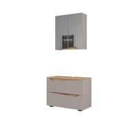 Vicco Conjunto de Muebles de baño Marelle, Greige/Artesano, 2 Partes