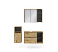 Vicco Conjunto de Muebles de baño Viola, Roble Artesanal, 100 cm