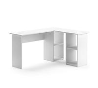 Vicco Escritorio de Esquina Carlo, Blanco, 136 x 112 cm